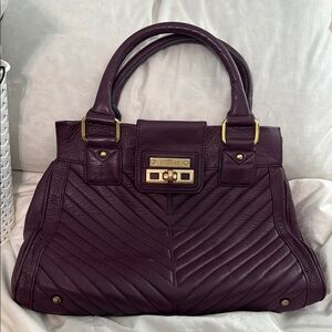 Episode Purple Leather Handbag